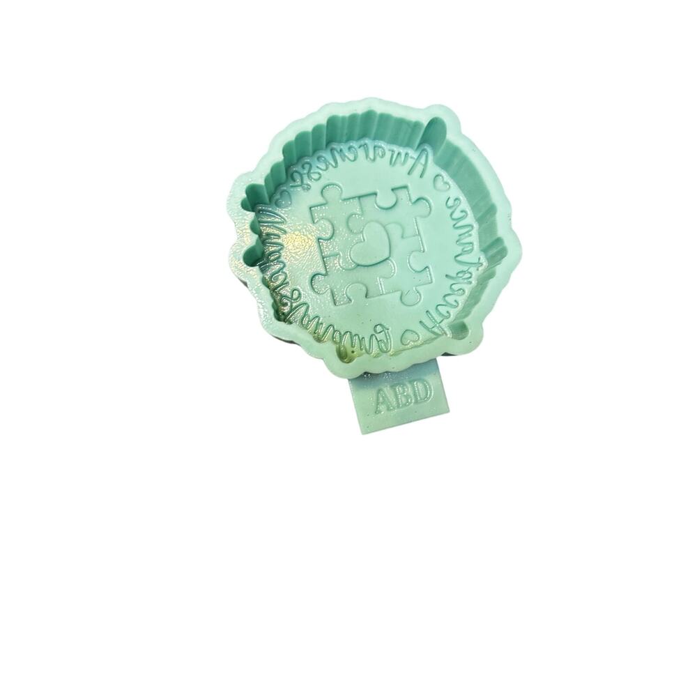 Autism Awareness Silicone Mold – Puzzle Piece Heart Design | DIY Freshies/Resin